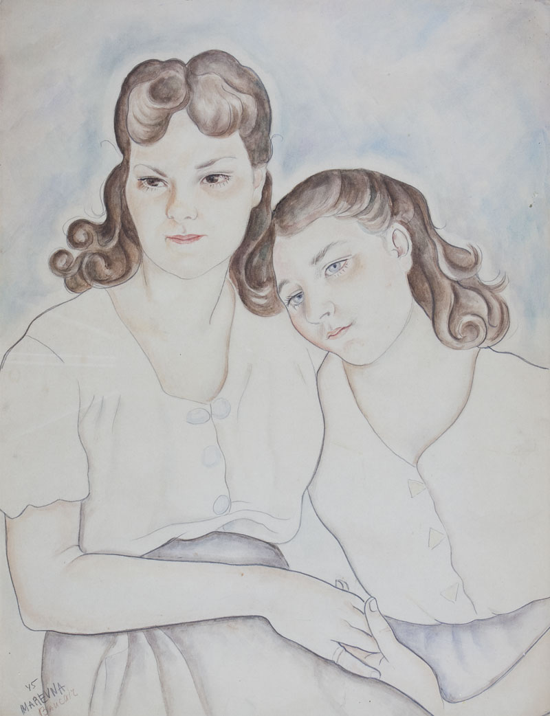 Portrait of Two girls.