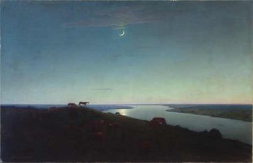 Ночное. Копия с картины А.И. Куинджи «Ночное».