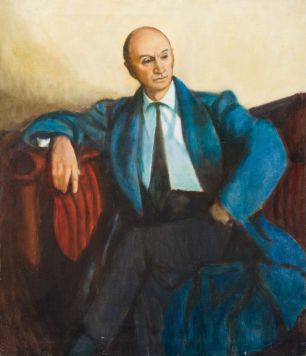 Портрет  С.Г. Кореня в халате.