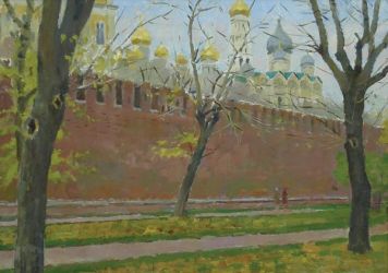 Кремлевская стена и соборы.