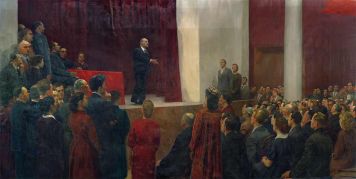 Выступление В.И. Ленина перед работниками искусства.