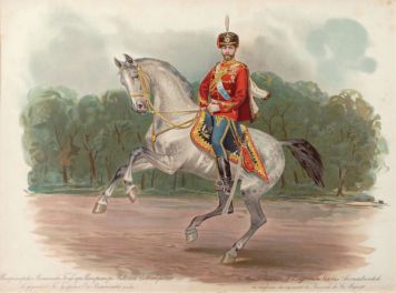 Николай II в форме Лейб-Гвардейского Гусарского Его Величества полка.
