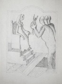Иллюстрация к сказке Г.Х. Андерсена. На троне.